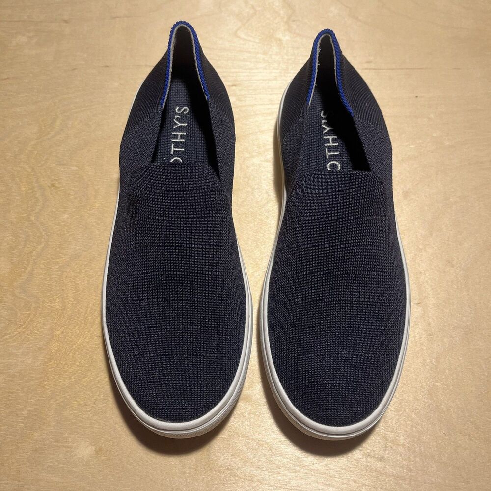 Rothy's The Original Slip On Sneaker in Navy Blue Size 6.5